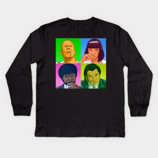 PoPart Fiction Kids Long Sleeve T-Shirt